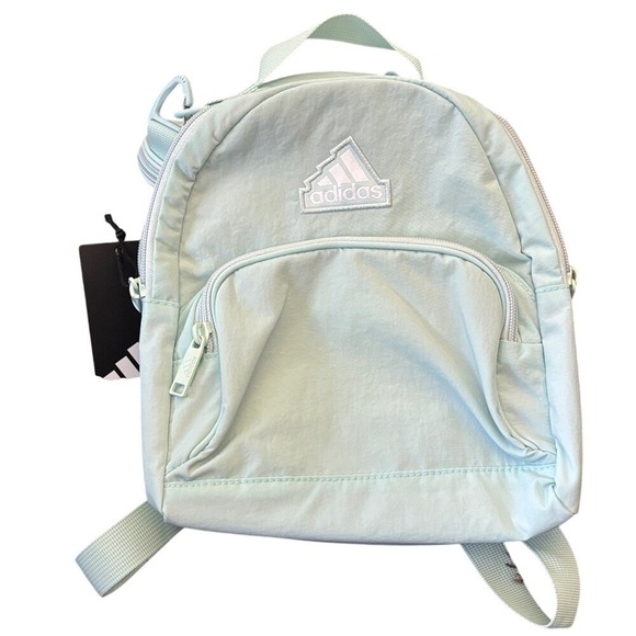 adidas Handbags - Adidas "Must Have Mini Backpack" in Mint Green w/Coin Purse 10.5" GIft NEW